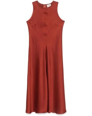 Forte Forte Satin Long Dress - Red