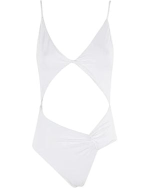 FEDERICA TOSI Twist-Cutout Swimsuit - White