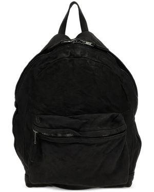 Giorgio Brato Zip-Fastening Leather Backpack - Black