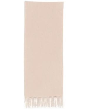 N.Peal Cashmere Bufanda Tejida Con Flecos - Blanco