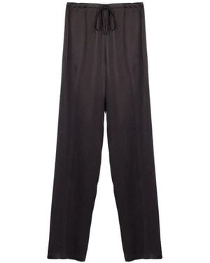 Semicouture Elasticated Drawstring Trousers - Brown