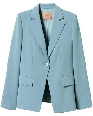 Twinset Crêpe Blazer - Blue