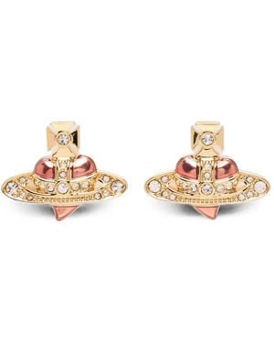 Vivienne Westwood Heart-Motif Earrings - Natural