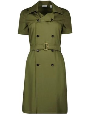 Burberry Kleid im Trench-Style - Grün