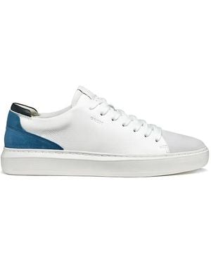 Geox Suede Panelled Trainers - White