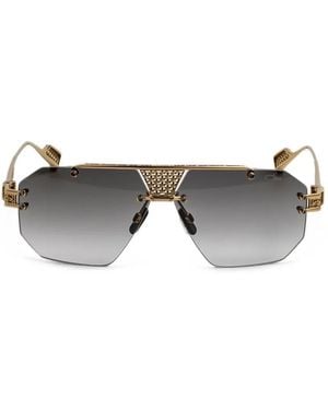 Cazal 777 Geometric-Frame Sunglasses - Grey