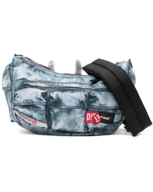 Eastpak X Diesel Denim-Effect Shoulder Bag - Blue