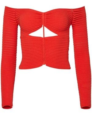 Altuzarra Adan Cropped Top - Red