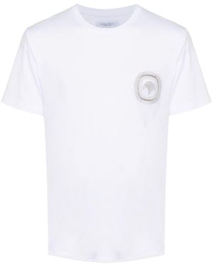 Stefano Ricci Logo-Embroidered T-Shirt - White