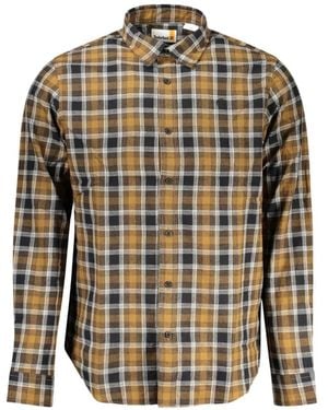 Timberland Chemise En Coton À Carreaux - Gray