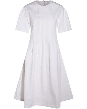 Add Cotton Midi Dress - White