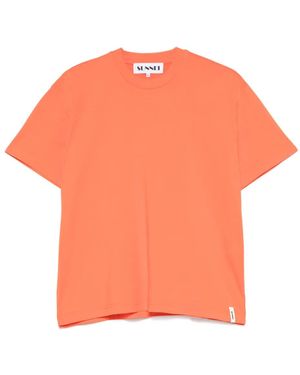 Sunnei Organic Cotton T-Shirt - Orange
