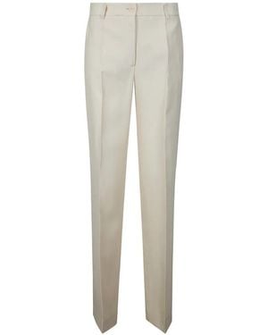 P.A.R.O.S.H. P. A.R. O.S. H. "Raisa26" Viscose Linen Trousers - White