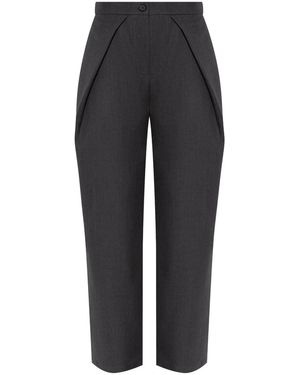 Halfboy Pantaloni Con Piega - Nero