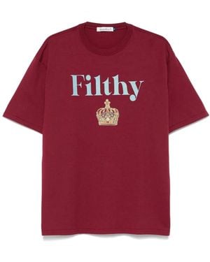 Undercover Slogan-Print T-Shirt - Red