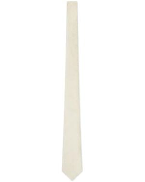 Versace Barocco-Print Silk Tie - White