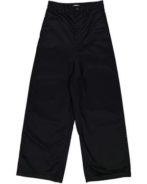 Balenciaga Low-Crotch Wide-Leg Trousers - Blue