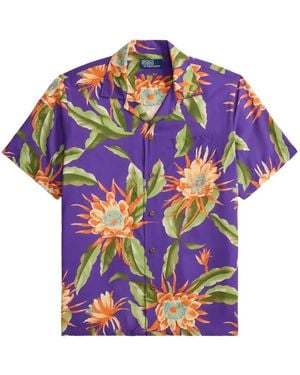 Polo Ralph Lauren Floral-Print Pocket Camp Shirt - White