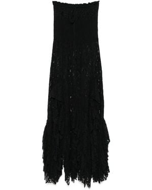 Leslie Amon Robe Longue Monica - Noir