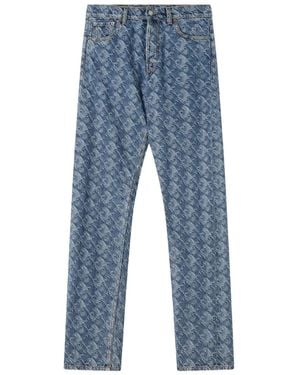 Lanvin Luna Year Jacquard Jeans - Blue