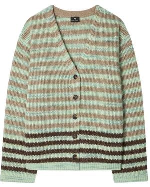 Paul Smith Striped Cardigan - Green
