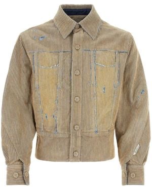 Adererror Carid Aging Trucker Jacket - Natural