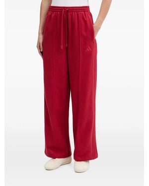 adidas Logo-Detail Tracksuit - Red