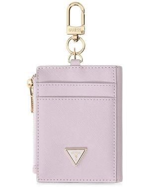 Guess Zip-Around Card Holder - Pink