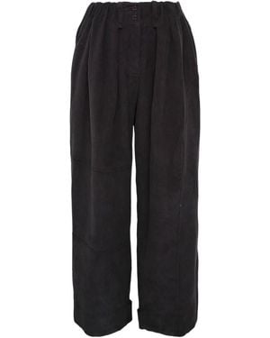 OPEN YY Corduroy Trousers - Black