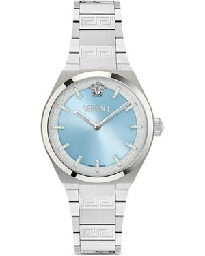 Versace V-Auria 35Mm Watch - Blue