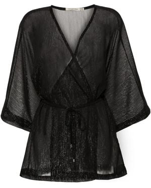Paramidonna Wikkelrok Van Lurex - Zwart