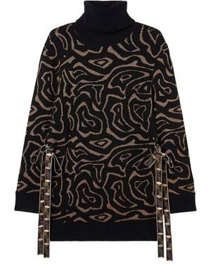 PUCCI Labirinto Print Oversized Sweater - Black