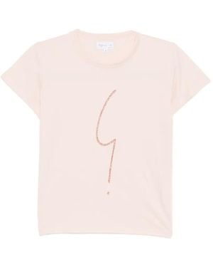 agnès b. Graphic Cotton T-Shirt - Pink