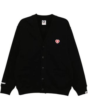 Aape By A Bathing Ape ボタン スウェットシャツ - ブラック