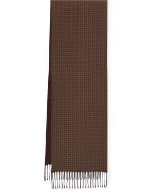 Ferragamo Double Face Scarf - Brown