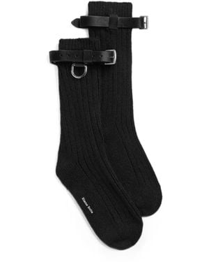 Simone Rocha Chaussettes À Boucles - Noir