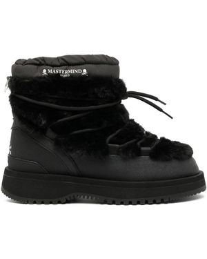 MASTERMIND WORLD Bower Hi-Fur Boots - Black