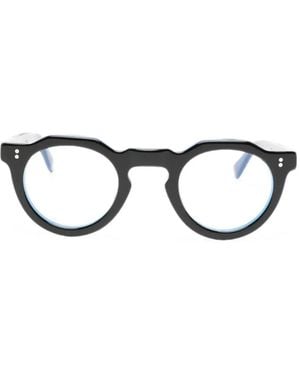 Lesca Pica Sonnenbrille Mit Geometrischem Gestell - Schwarz