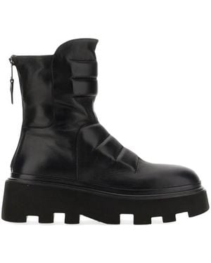 Elena Iachi Quilted Leather Boots - Black