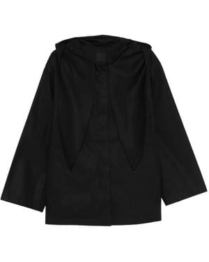 TOTEME Cotton Scarfed Blouson Jacket - Black