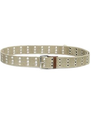 Isabel Marant Fatsa Eyelets-Embelishment Belt - Natural