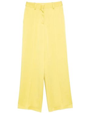 Jil Sander Pleated Concealed-Fastening Pants - Yellow