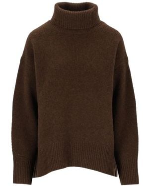 arch4 World's End Chunky Cashmere Jumper - Brown