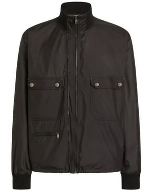 Dolce & Gabbana Lightly Padded Nylon Jacket - Black