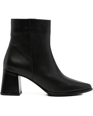 SERGIO MORETTI FIRENZE Pointed-Toe Zip-Fastening Boots - Black