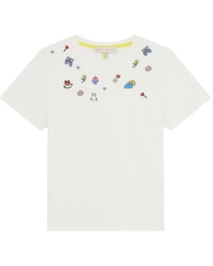 Mira Mikati Appliqué T-Shirt - White