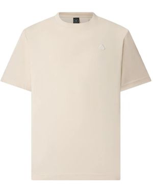 Moose Knuckles Yul Logo-Patch T-Shirt - White