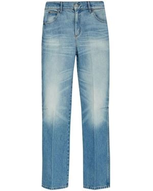 Victoria Beckham High-Rise Straight-Leg Jeans - Blue