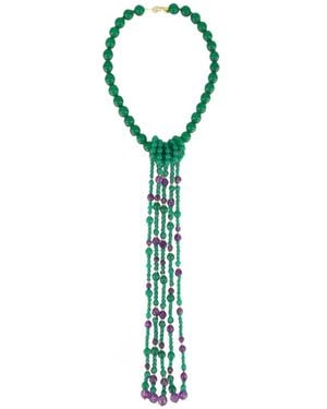 Le Sundial Collana Con Perline - Verde