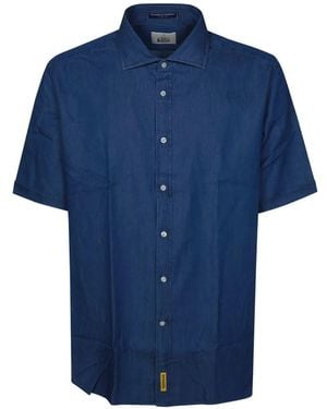 B.D. Baggies Short-Sleeved Denim Shirt - Blue